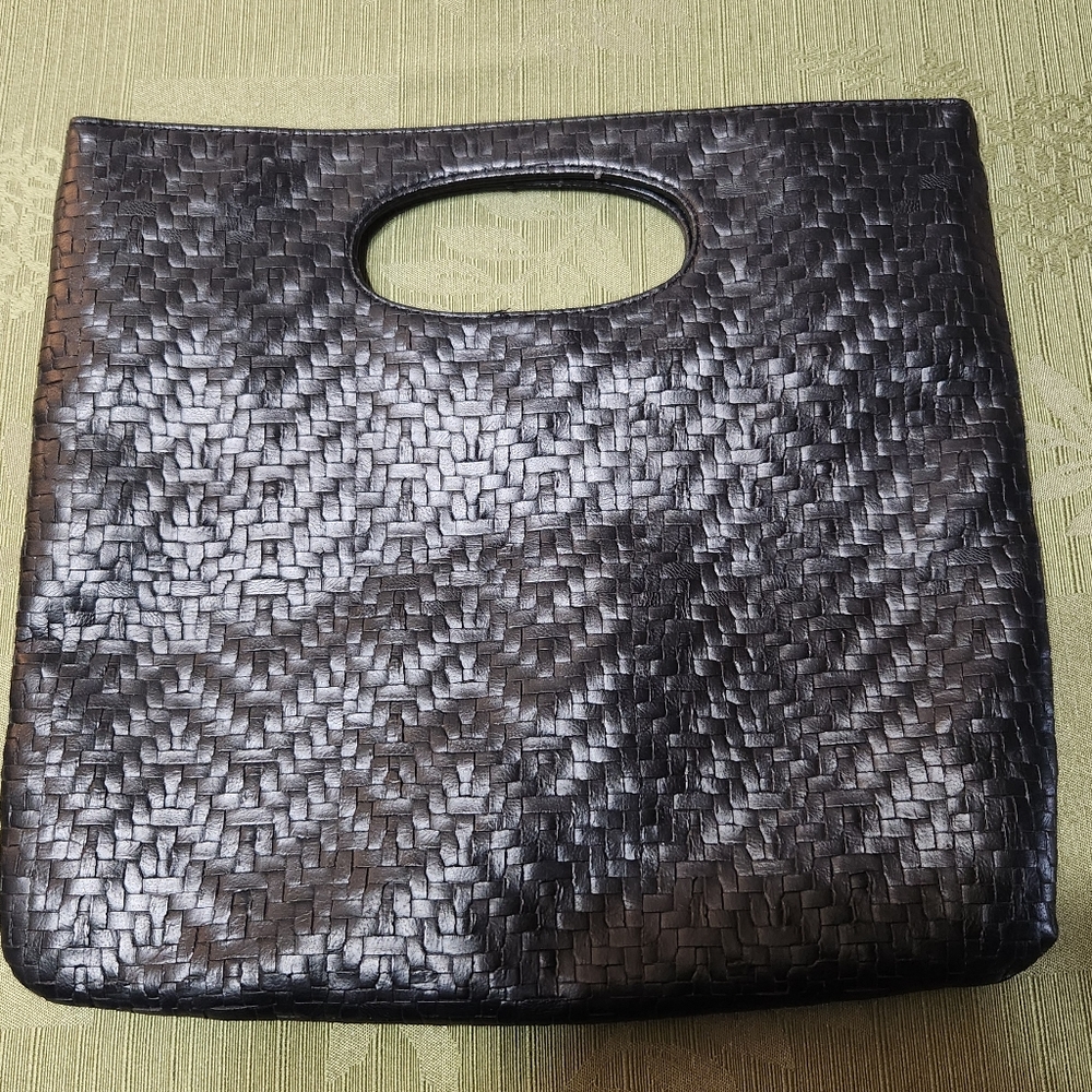 Elegant giannini Black Woven  Bag